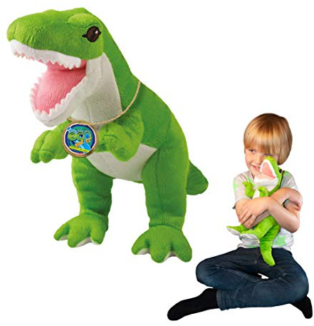 EcoBuddiez - T-Rex von Deluxebase. Großes 35cm weiches Plüschtier aus recycelten Plastikflaschen. Umweltfreundliches kuscheliges Geschenk für Kinder und süß Stofftier für Kleinkinder.