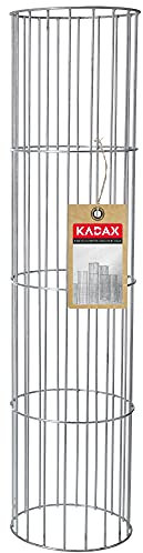 KADAX Säule aus Stahl, Gittersäulen, Stahlgittersäulen, Originalgittersäulen, Steingabionen, Ziergabione, Gabione, Steinkorb, Drahtkorb (L, Oval)