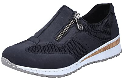 Rieker 54474-14 Damen Slipper Textil/Synthetik blau blau