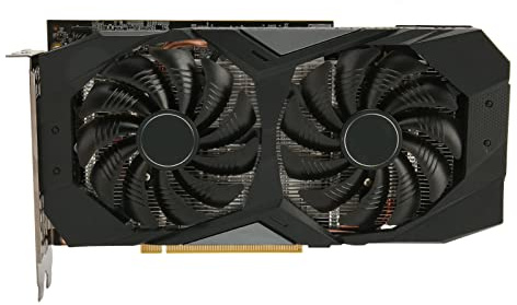 Zunate Carte Graphique GTX1660Ti, 6 Go GDDR6 1800 MHz 192 Bits Double Ventilateurs de Refroidissement Carte Graphique GPU, Carte Graphique de Jeu 4K HDR pour Ordinateur de Bureau,