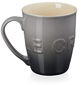 Le Creuset Stoneware 20 oz Extra-Large Logo Coffee Mug, Oyster
