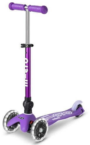 mini micro Deluxe Foldable LED | Das ORIGINAL | Kinderroller ab 2 Jahren | Inklusive LED Rollen | Direkt vom Hersteller