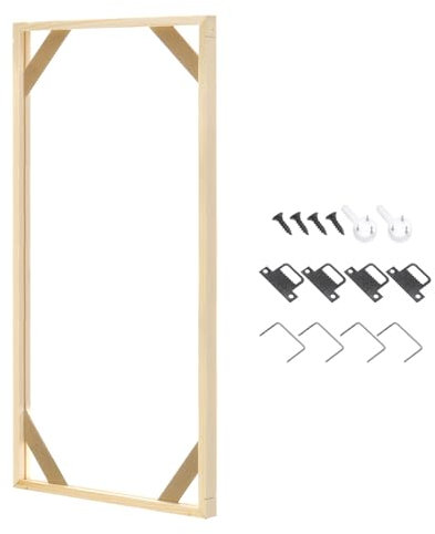 PATIKIL 12x20 inch Canvas Stretcher Bars, DIY Removable Wooden Splicing Canvas Frames Kit for Oil Paintings Poster Picture Photo, Arts Accessory, Paint by Numbers