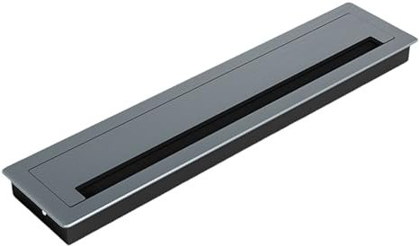 Psdndeww Thickening Desk Cable Management Grommets with Brush Homes Office Cord Organizes Inserts Rectangle Cable Hole Covers