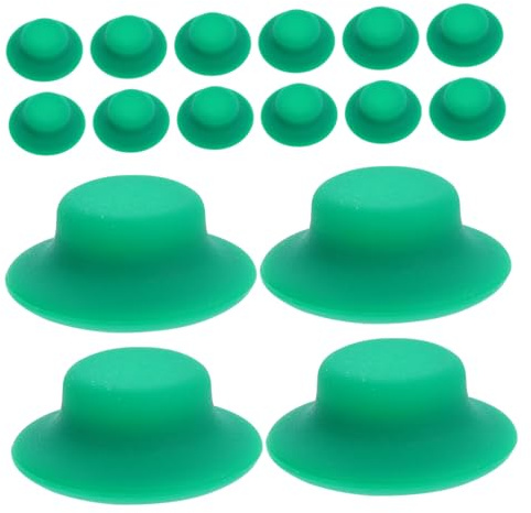 GLEAVI 24 Pièces Joints en Silicone Vert pour Bouteilles de Bière et Vin, Compact et Léger, Compatible Universellement, Joints D'étanchéité Anti-fuite pour Usage Domestique