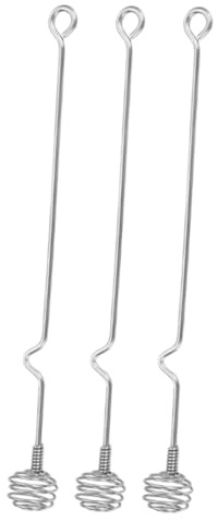 MAGICLULU 3pièces Cuillère à Miel Acier Inoxydable Agitateur pour Boissons Chaudes Bâtonnets à Mélanger pour Thé Café Cocktails