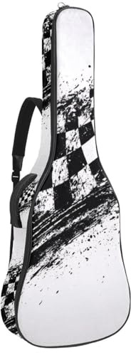 Bunte Thanksgiving-Kürbisse im Vintage-Stil, gepolsterte Gitarrentasche, schützende Akustikgitarre, Gigbag für E-Bass, klassische Gitarre, Mehrfarbig 06, 42.9x16.9x4.7 in, Lässiger Tagesrucksack