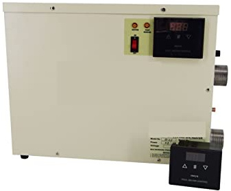 Pool Heater, Electric Digital Water Heater Thermostat 18KW Intelligent Temperature Control Waterproof Touch Screen SPA Hot Tub Bathtub Heating