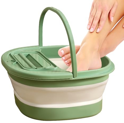 Bac De Trempage pour Les Pieds | Sac De Lavage Antidérapant pour Le Bain - Bassin pour Pieds,pour Hommes Femmes Personnes Âgées Voyage Camping Centre Spa Hôtel Dortoir Salle De Bain Spa À