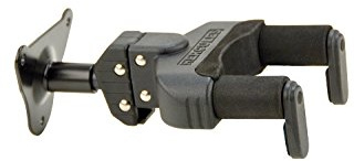 Hercules GSP39WB - Colgador de pared para guitarra, color negro