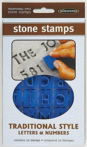 Midwest Products Plastic Stone Stamps-Traditional Style Letters and Numbers, by The Yard