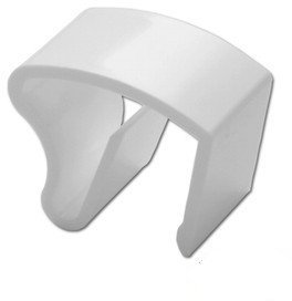 6 Stück Jalou-Klick - Klemmträger Kunststoff für Alu-Jalousien - Farbe: weiss - Aluminiumjalousien - Jalousien - Alu Jalousien (06er Set = 6 Stück Klemmträger)