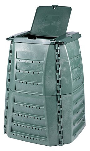 GARANTIA Thermo-Star Komposter 600 Liter grün - Komposter Garten, Schnellkomposter, Kompost, Thermokomposter, Biomüll Behälter, Biomüll, Komposteimer, Schnellkomposter Garten, Compost Bin