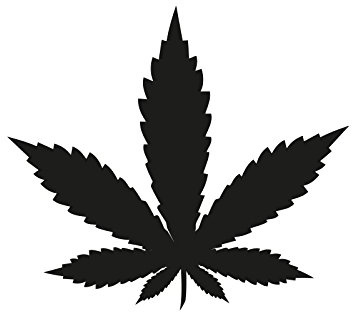 Plott Aufkleber Cannabis Marijuana Hanf Hanfblatt Blatt Sticker Pflanze