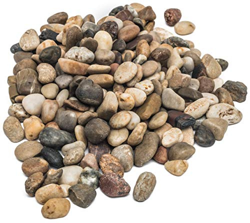 Decorative Stones, Pebbles, River Rocks, 2.5 Cups Approx. Area Coverage of About 9 X 9 Inch.