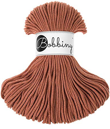 Bobbiny ÖKO-TEX Kordel 3mm x 100 Meter für Makramee und Handwerk in Terrakotta