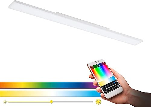 Eglo 32349 LED-Panel Deckenleuchte Crosslink TURCONA-C weiss L:120cm B:10cm H:6cm dimmbar 2700-6500K mit Connect Funktion