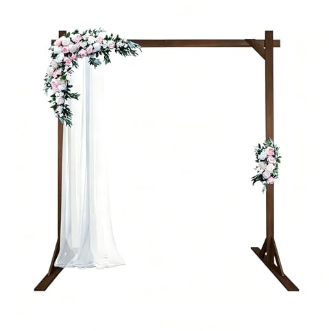 MZQMK Arche de Mariage en Bois, Arche de Jardin, décorations de Mariage rustiques, idéales for Le Jardin, la pelouse, Le Patio, la Cour, Les décorations de Mariage