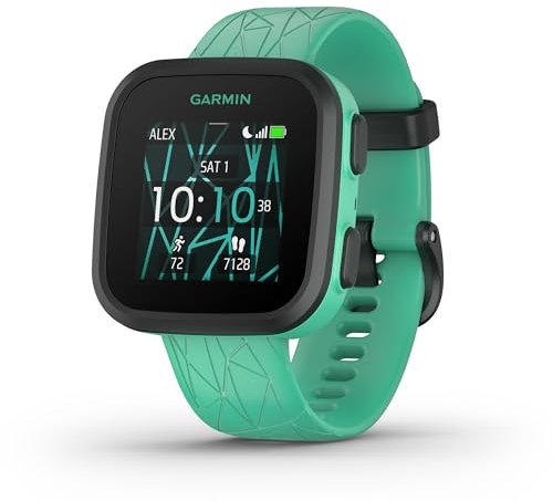 Garmin Bounce™, Kids Smart Watch, Two-Way Voice and Text Messages, Location Tracking, Green Burst