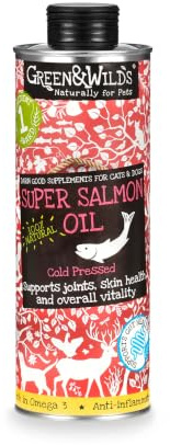 Green & Wilds Natural Super Salmon Oil (For Cats & Dogs) Food Supplement - 500ml