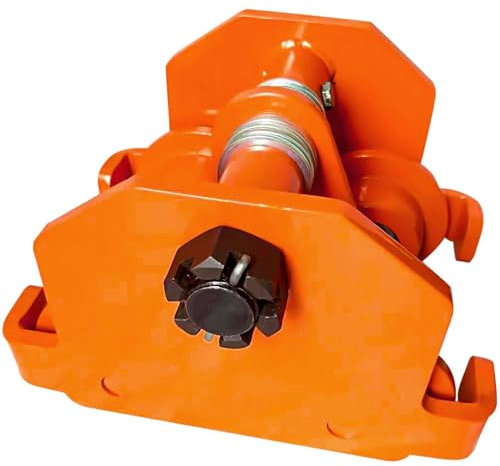 TRSGD I-Träger-Laufkatze, 1100 Pfund, 0,5 Tonnen Tragkraft, I-Träger-Laufkatze für schwere Beanspruchung | 2,5 bis 7 Zoll verstellbare Flansch-Schieberollen-Laufkatze zum Anheben