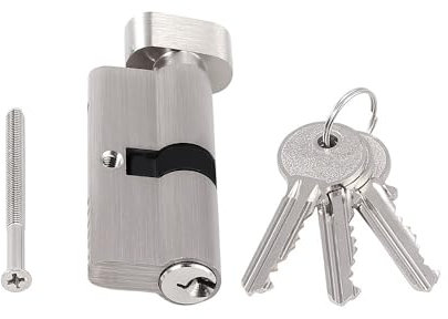 SQIANKUN SchließZylinder Schließzylinder 35/35 40/40 45/45 for Zylinderlauf-Türschloss Daumendrehzylinderlauf-Türschloss Anti-Pick Zylinderschloss(45 mm)