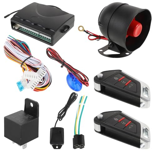 OSOLADY Car Remote Start Kit with Keyless Entry Anti-Theft Alarm System for Enhanced Vehicle Security and Central Locking Control Compatible with Cars
