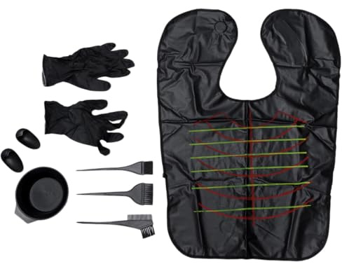 TOPPERFUN Pinceles para Teñir el Cabello Kit Completo de Coloración para Uso Salones de Belleza o Casa Pincel de Tinte y Herramientas Prácticas