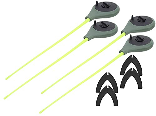 ZJchao Set Compatto di Canne da Pesca Sul Ghiaccio da Viaggio in 4 Pezzi con Punte Sensibili, Kit di Attrezzatura da Pesca Leggera