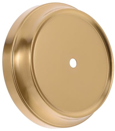 INOOMP Runder Lampenfuß aus Eisen in Gold mit Robustem und Stabilem Design Eleganter Retro Tischlampenständer für Büro und Wohnkultur Ersatz Tischlampenfuß