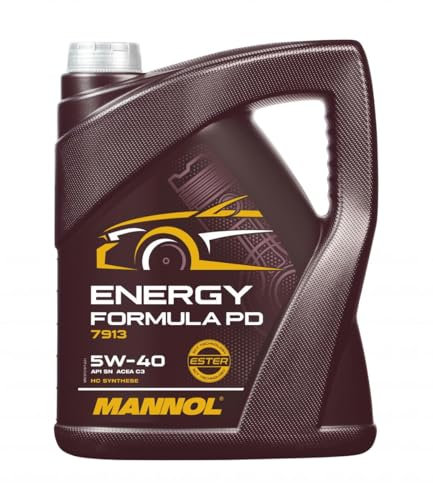 MANNOL Energy Formula PD 5W-40 Motoröl für Benzin & Diesel, 5 Liter – Maximale Leistung & Schutz