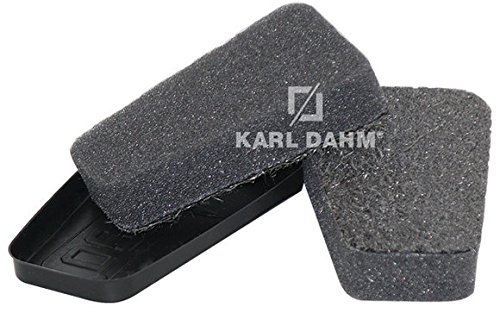 Karl Dahm Éponge de nettoyage pour vitres de cheminée I 2 éponges en laine d'acier fine pour le nettoyage sans rayures du verre de cheminée I Nettoyant pour vitres de cheminée sans produits chimiques