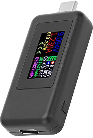 USB Voltage Meter, Unique Accuracy Algorithm USB C Power Tester 2 in 1 Meter Voltmeter Ammeter for Computer for Portable Power Bank for Smartphone