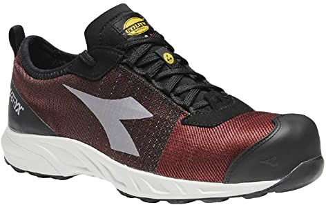 Utility Diadora Scarpe da Lavoro Basse Unisex Shark Stable Impact Low S1p SRC ESD Sneaker, Colore: Rosso, 41 EU