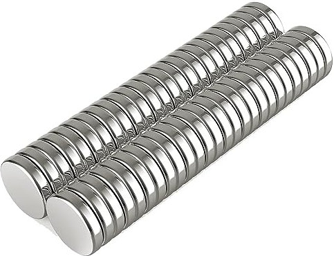 Magnetpro 50 imanes de neodimio de 5 x 1 mm para presentación, pizarras magnéticas y hogar