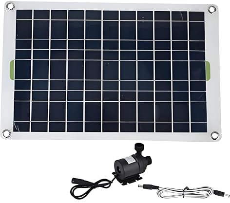 Solar Kit 50W 12V Durable Silicone Plastic Solar Dust Pump Submersible for Solar Fountain Pond