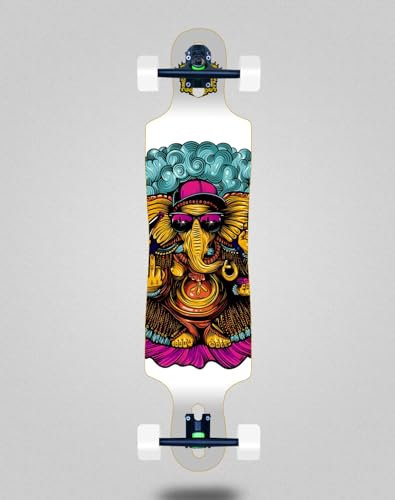 South Force Skate Skateboard Longboard Complete 40 x 9 Drop Rev White