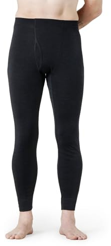 APASA Herren 100% Merinowolle Thermounterhosen, Premium Merino Wolle Unterhosen Thermounterwäsche (M30 Warm/M68 Extra Warm/M143 Ultra Warm)