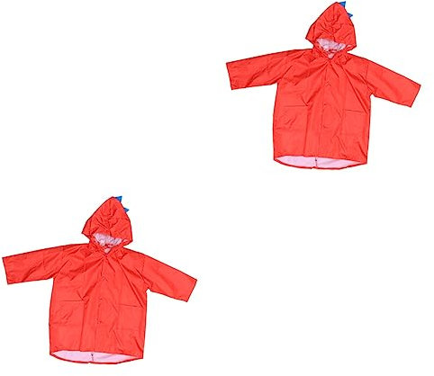 INOOMP 2 Pz Poncho Di Emergenza Indumenti Impermeabili Per Bambini Tute Usa e Getta Tuta Protettiva Per Bambini Abbigliamento Impermeabile Per Bambino Ingranaggio Incappucciato