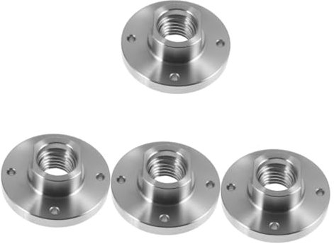Angoily 4 Stück Holzdrehmaschine Mini-Drehmaschine Drehfutter Zubehör für Drehmaschinen-Frontplatten Planscheibe für Drehmaschine Drehbank Messer Spindel Tafel Adapter Stahl