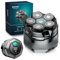 Glatzen Rasierer Herren, kensen Kopfrasierer Glatze Wasserdicht Kopf Rasierer Herren Wiederaufladbar Typ-c Rasierer Kopf Glatze Magnetische Head Shaver Men Leicht zu Reinigen Akkulaufzeit 160 Mins