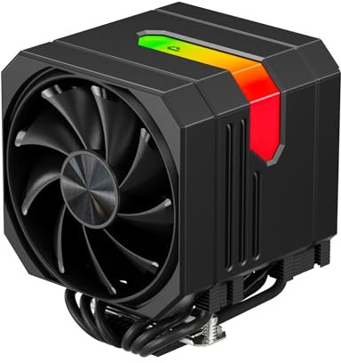 upHere gaming ARGB CPU Cooler,Double Towers 6 Heat Pipes CPU Kühler,120MM PWM Lüfter,Ohne Entfernen des Lüfters zu Installieren den CPU Kühler,für AMD AM4 AM5/Intel 2011/2066,PC Kühler,up2KC6.