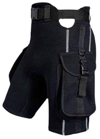 Amagogo Scuba Diving Shorts Swimwear Neoprene Large Capacity Pockets, Wetsuit Shorts, Submersible Pants for Surfing Kayaking Canoeing, L
