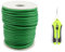 ZIJANG Ficelle Jardin 3,5 mm × 20 m Attache Plante Revêtement Caoutchouc Fil Jardinage avec Sécateur Souple Élastique pour Regrouper Plantes et Arbres (Vert)