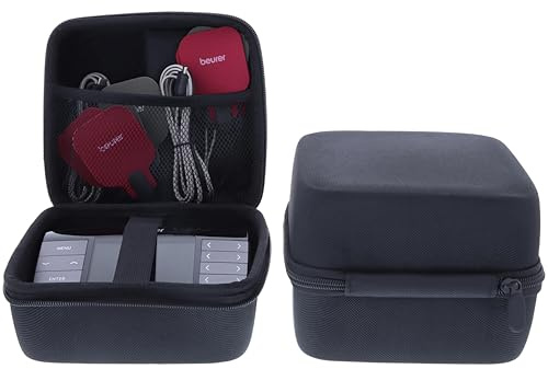 foto-kontor Tasche kompatibel mit Beurer EM89 Heat EMS/TENS Aufbewahrungstasche für Reizstromgerät Schutz Tragbar Hart Reise Zubehör Case Aufbewahrung Etui Hülle Organizerschwarz