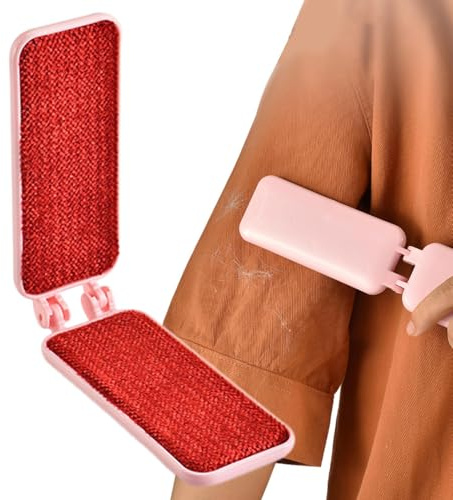Cepillo de pelusa plegable reutilizable – Cepillo quitapelos portátil para ropa, sofá, alfombra, ropa de cama y suelo | Herramienta de limpieza doméstica compacta para polvo y telas