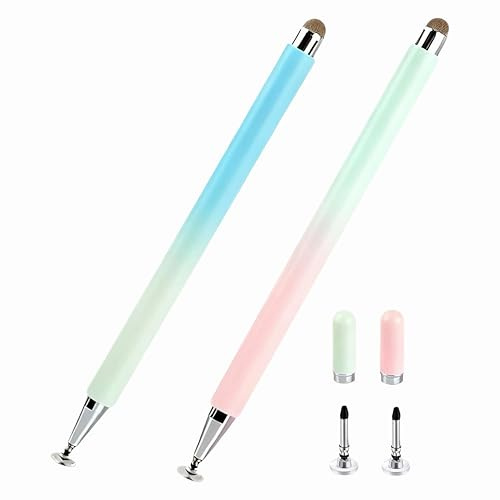 Stylus Pen Android/IOS Pad für Lenovo M11/10/9 Idea Pro Tablet für Samsung Galaxy Tab A9+/A8/A7 Schreibstift Eingabestifte Android Tablet 15/14 Stift für Alle Tablets (Rose/Grün)