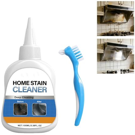 Multi - Purpose Kitchen Cleaning Gel, Heavy - Duty Oven Stovetop Cleaner, Grout Tile Floor Wash, Gentle Fast - Acting Bathroom, Washing Machine Descaler With Brush, Wall Surface Spot Remover (1pcs)