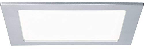 Paulmann 92078 Panel LED Empotrable Angular 1x18W 4000K 230V 220x220mm Cromo Mate Spot Foco