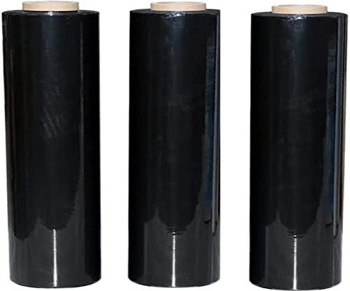 Pack King Schrumpffolie für Paletten, Schwarz, 500 mm x 250 m 25 Mikron